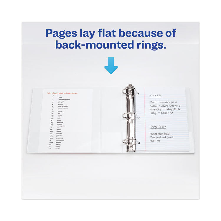 Heavy-Duty View Binder With Durahinge, One Touch Ezd Rings And Extra-Wide Cover, 3 Ring, 3" Capacity, 11 X 8.5, White, (1321) 8