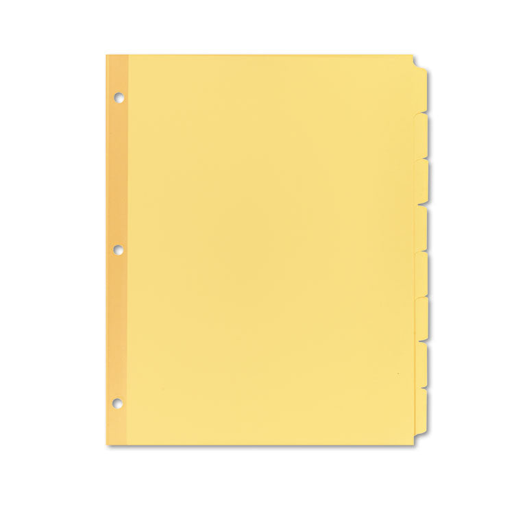 Write and Erase Plain-Tab Paper Dividers, 8-Tab, 11 x 8.5, Buff, 24 Sets 1