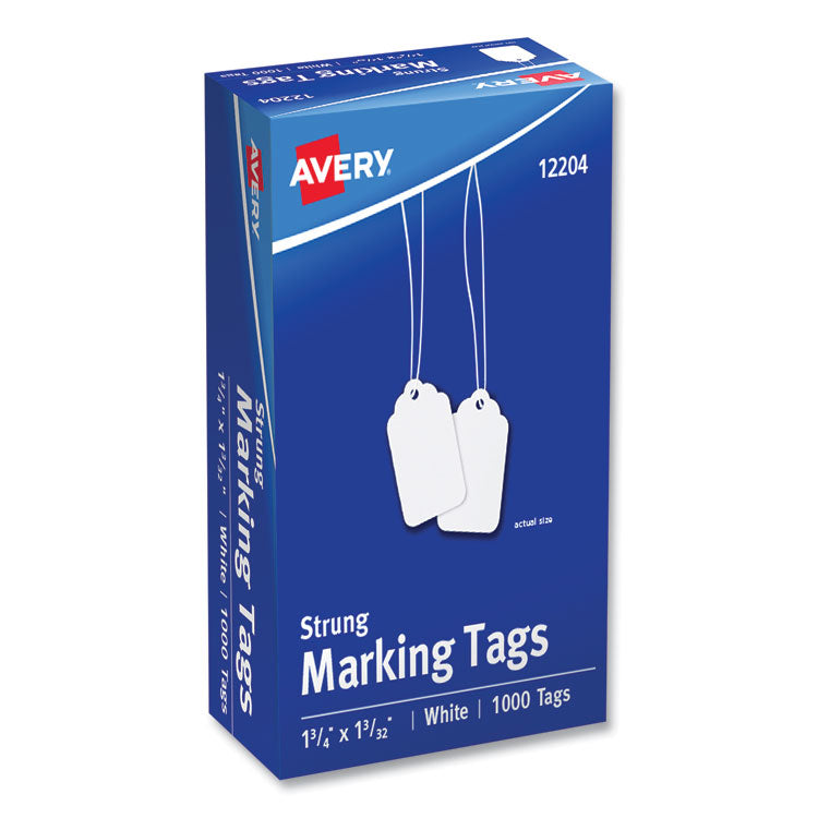 Medium-Weight White Marking Tags, 1.75 x 1.09, 1,000/Box 1