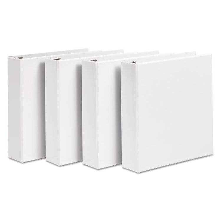 Durable View Binder With Durahinge And Slant Rings, 3 Rings, 3" Capacity, 11 X 8.5, White, 4/pack 8