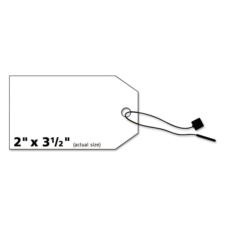 Printable Rectangular Tags with Strings, 2 x 3.5, Matte White, 96/Pack 7