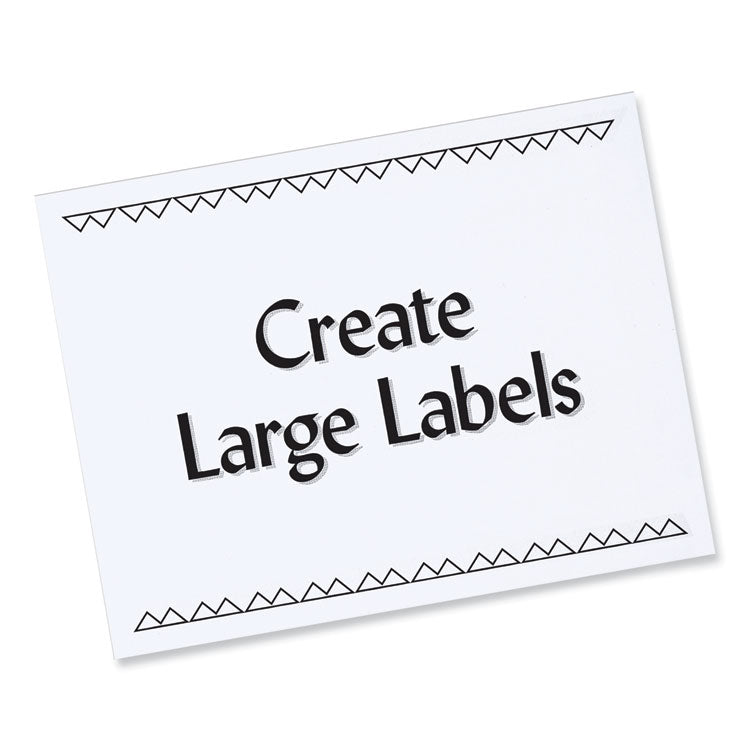 Labels, Laser Printers, 8.5 X 11, White, 100/box 4