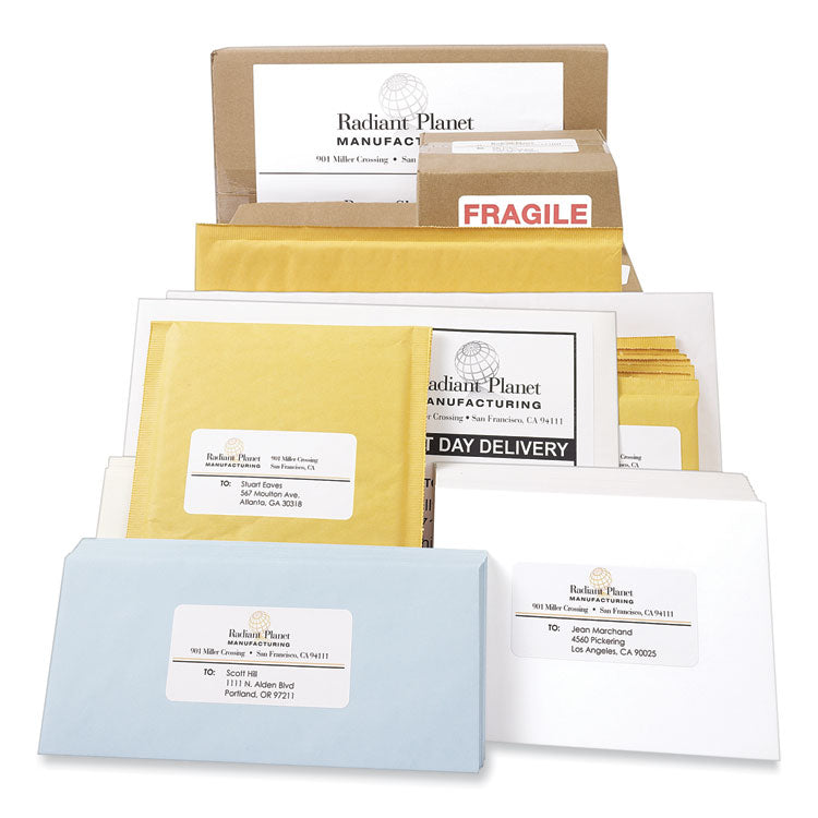 Labels, Laser Printers, 8.5 X 11, White, 100/box 5