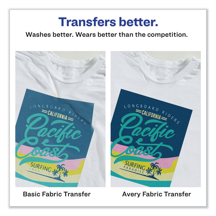 Fabric Transfers, 8.5 X 11, White, 12/pack 2