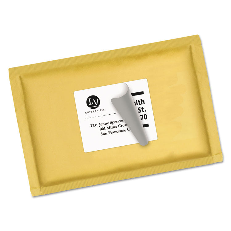 Shipping Labels W/ Trueblock Technology, Laser Printers, 3.33 X 4, White, 6/sheet, 100 Sheets/box 9