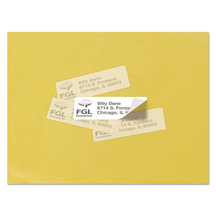 Repositionable Address Labels w/SureFeed, Laser, 1 x 2.63, White, 3000/Box 2