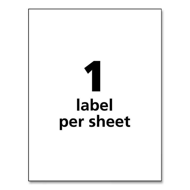 Ultraduty Ghs Chemical Waterproof And Uv Resistant Labels, 8.5 X 11, White, 50/pack 2