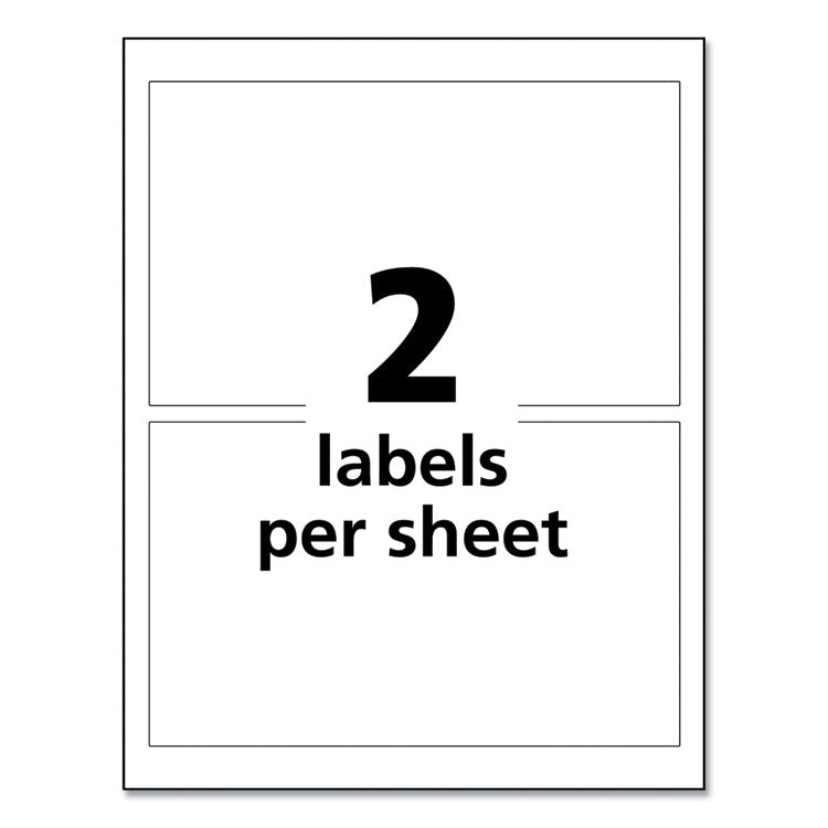 Ultraduty Ghs Chemical Waterproof And Uv Resistant Labels, 4.75 X 7.75, White, 2/sheet, 50 Sheets/pack 2