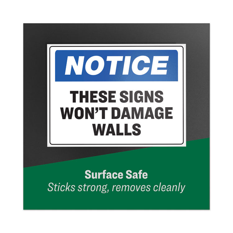 Surface Safe Removable Label Safety Signs, Inkjet/laser Printers, 5 X 7, White, 2/sheet, 15 Sheets/pack 6