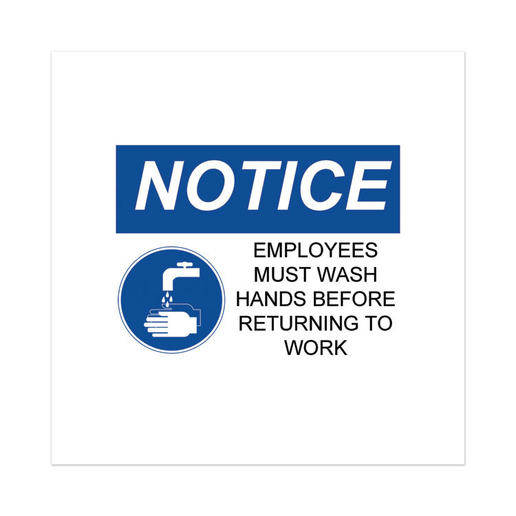 Surface Safe Removable Label Safety Signs, Inkjet/laser Printers, 5 X 7, White, 2/sheet, 15 Sheets/pack 2