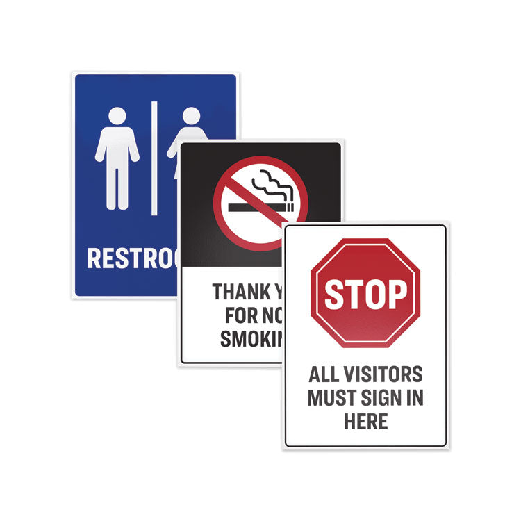 Surface Safe Removable Label Safety Signs, Inkjet/laser Printers, 3.5 X 5, White, 4/sheet, 15 Sheets/pack 5