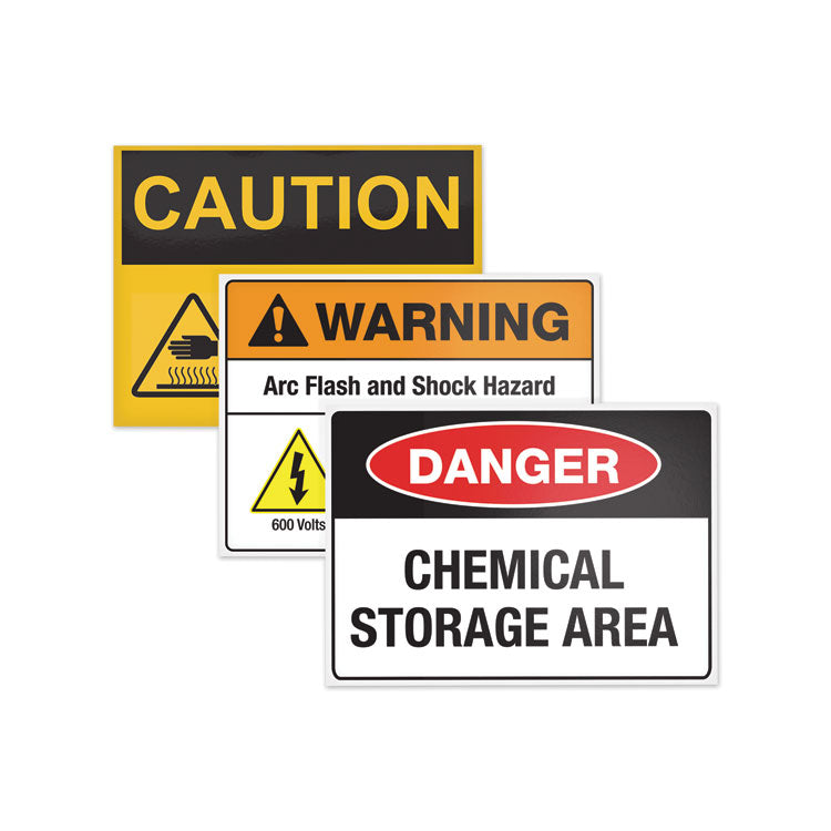 Surface Safe Removable Label Safety Signs, Inkjet/laser Printers, 3.5 X 5, White, 4/sheet, 15 Sheets/pack 2