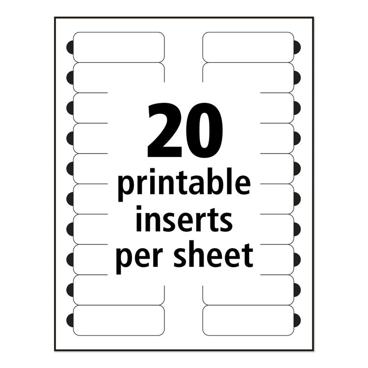 The Mighty Badge Name Badge Inserts, 1 X 3, Clear, Laser, 20/sheet, 5 Sheets/pack 3