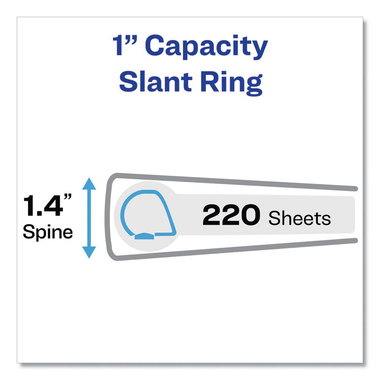 Heavy-Duty View Binders, 3 Rings, 1" Capacity, 11 X 17, White 2