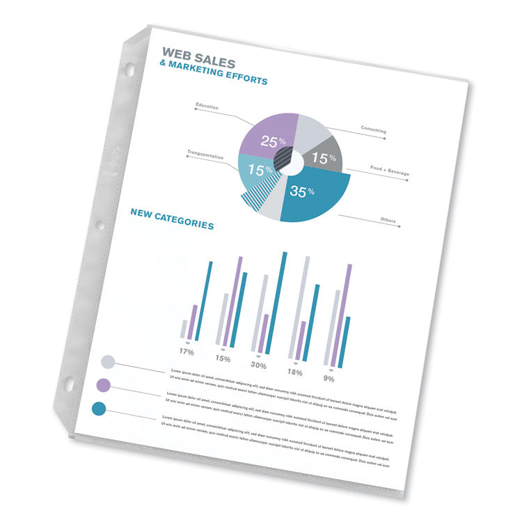 Top-Load Poly Sheet Protectors, Heavyweight, Letter, Nonglare, 200/box 4