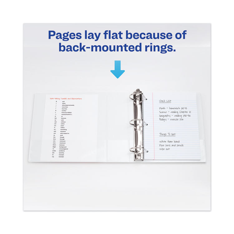 Heavy-Duty View Binder With Durahinge And Locking One Touch Ezd Rings, 3 Rings, 4" Capacity, 11 X 8.5, White 8