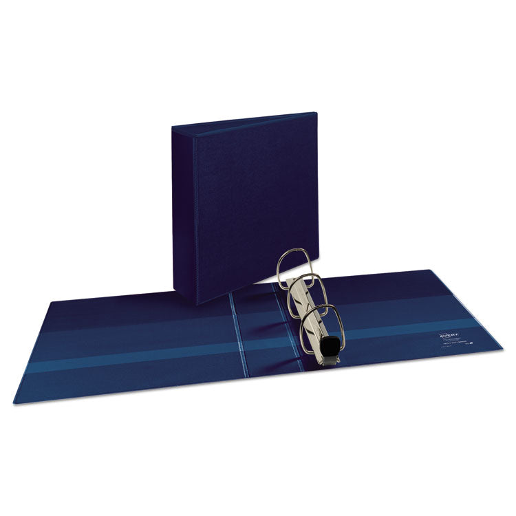 Heavy-Duty View Binder With Durahinge And Locking One Touch Ezd Rings, 3 Rings, 3" Capacity, 11 X 8.5, Navy Blue 10