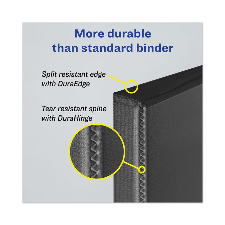 Heavy-Duty View Binder With Durahinge And Locking One Touch Ezd Rings, 3 Rings, 3" Capacity, 11 X 8.5, Purple 4