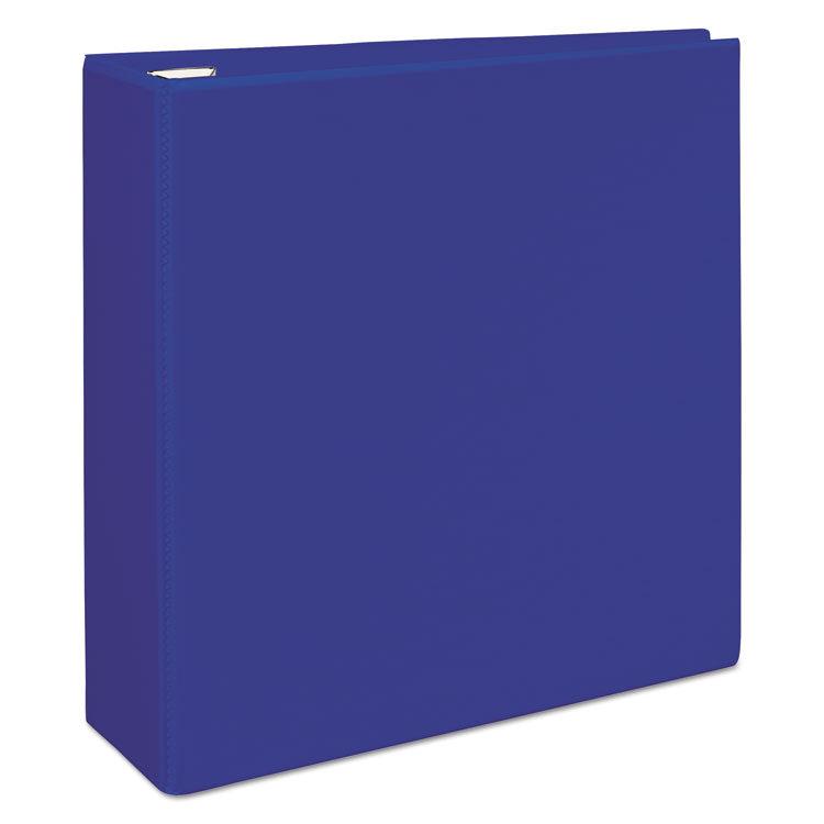 Heavy-Duty View Binder With Durahinge And Locking One Touch Ezd Rings, 3 Rings, 4" Capacity, 11 X 8.5, Pacific Blue 9