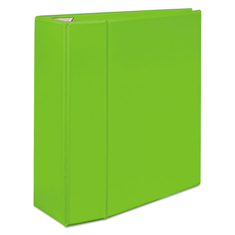 Heavy-Duty View Binder With Durahinge And Locking One Touch Ezd Rings, 3 Rings, 5" Capacity, 11 X 8.5, Chartreuse 9