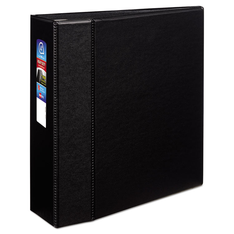 Heavy-Duty Non-View Binder With Durahinge And Locking One Touch Ezd Rings, 3 Rings, 4" Capacity, 11 X 8.5, Black 6