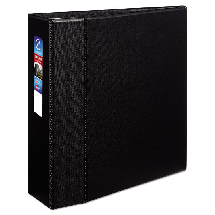 Heavy-Duty Non-View Binder With Durahinge And Locking One Touch Ezd Rings, 3 Rings, 4" Capacity, 11 X 8.5, Black 1