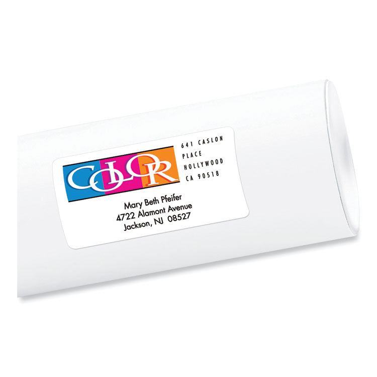 Vibrant Inkjet Color-Print Labels W/ Sure Feed, 2 X 4, Matte White, 200/pk 7