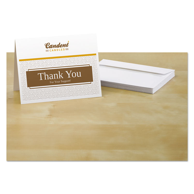 Note Cards With Matching Envelopes, Inkjet, 85 Lb, 4.25 X 5.5, Matte White, 60 Cards, 2 Cards/sheet, 30 Sheets/pack 5