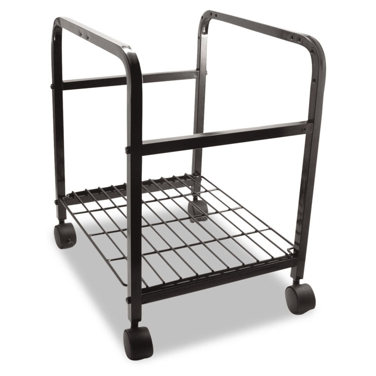 Heavy-Duty File Shuttle, Metal, 1 Shelf, 17.13" x 14.25" x 20", Black 3