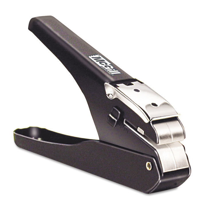 Handheld Badge/slot Punch, 9/16" X 1/8" Horizontal Slot, Black/chrome 1