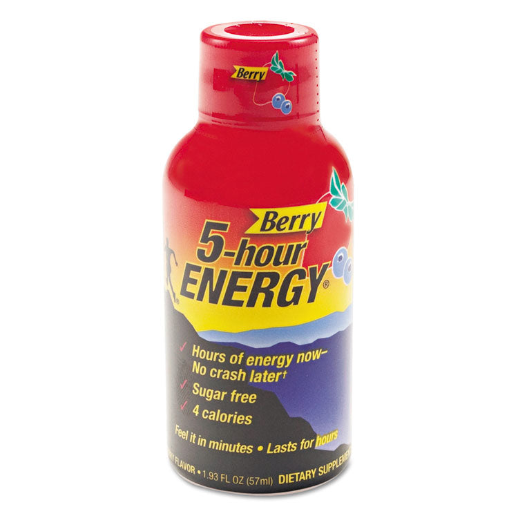 Energy Drink, Berry, 1.93oz Bottle, 12/pack 1