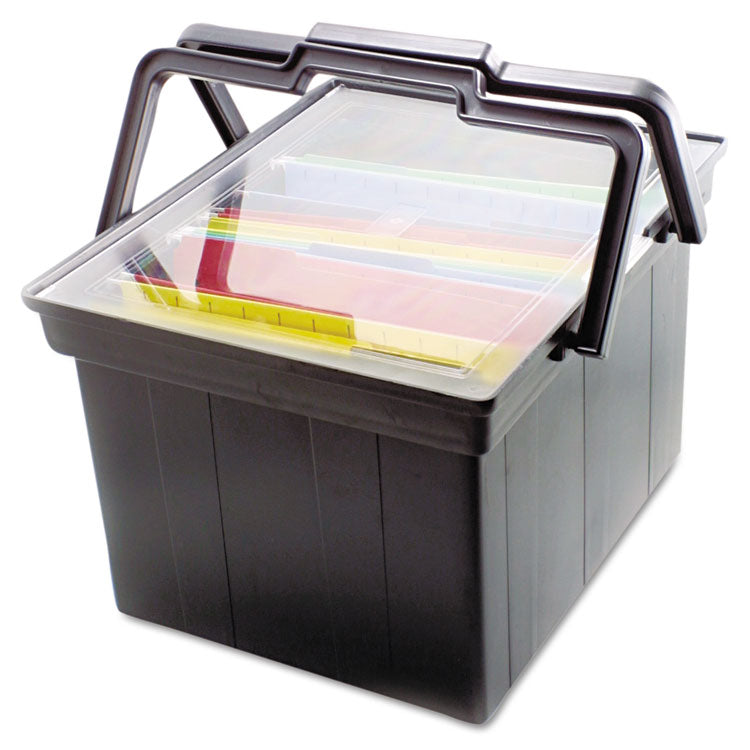 Companion Portable File, Letter/legal Files, 17" X 14" X 11", Black 4