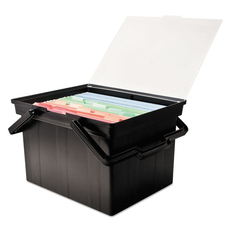 Companion Portable File, Letter/legal Files, 17" X 14" X 11", Black 8