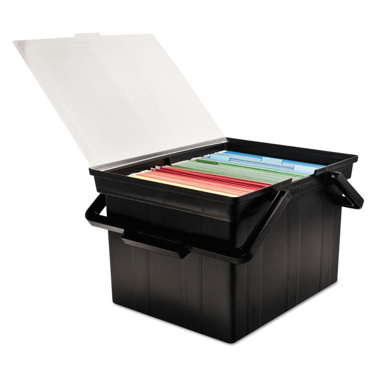 Companion Portable File, Letter/legal Files, 17" X 14" X 11", Black 7