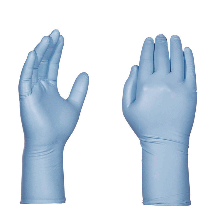 Blue Nitrile Exam Gloves, Powder-Free, Large, Blue, 8 mil, 50/Box, 10 Boxes/Carton 2