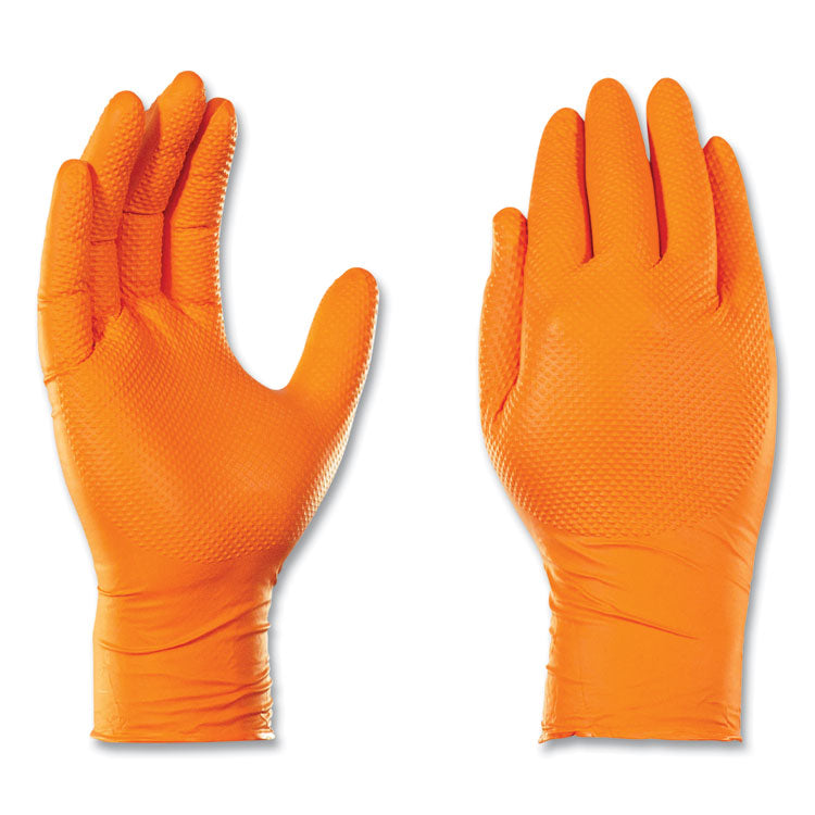 Heavy-Duty Industrial Nitrile Gloves, Powder-Free, 8 mil, XX-Large, Orange, 100 Gloves/Box, 10 Boxes/Carton 2