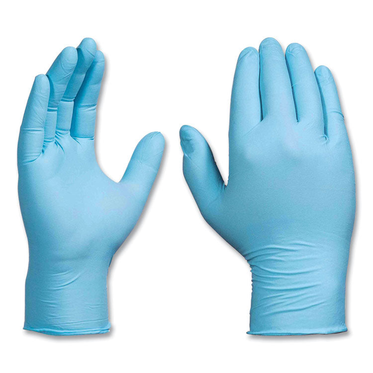 Industrial Nitrile Gloves, Powder-Free, 5 mil, Medium, Blue, 100/Box, 10 Boxes/Carton 2