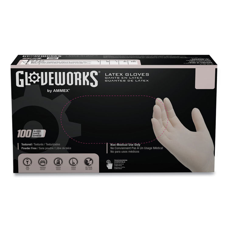 Latex Disposable Gloves, Powder-Free, 4 mil, Medium, Ivory, 100 Gloves/Box, 10 Boxes/Carton 1