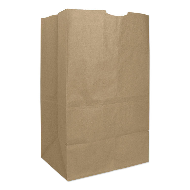 Grocery Paper Bags, 50 lb Capacity, #20 Squat, 8.25" x 5.94" x 13.38", Kraft, 500 Bags 1