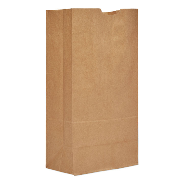 Grocery Paper Bags, 50 lb Capacity, #20, 8.25" x 5.94" x 16.13", Kraft, 500 Bags 1