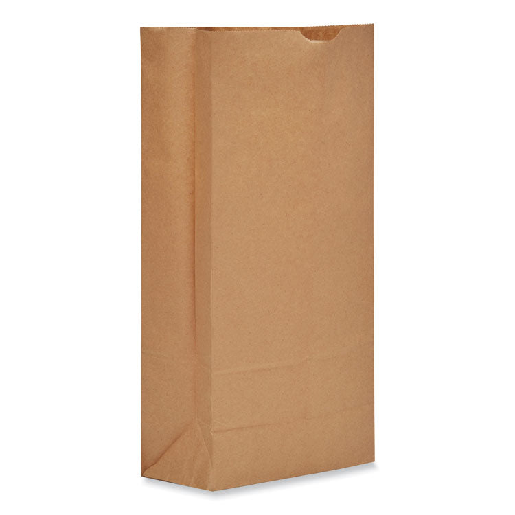 Grocery Paper Bags, 50 lb Capacity, #25, 8.25" x 5.94" x 16.13", Kraft, 500 Bags 1