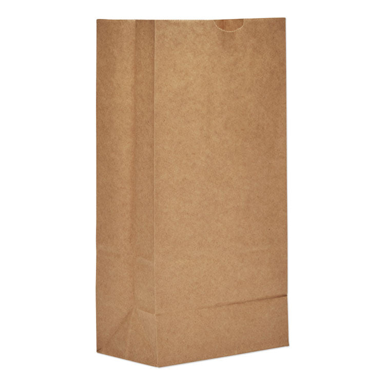 Grocery Paper Bags, 50 lb Capacity, #8, 6.13" x 4.13" x 12.44", Kraft, 500 Bags 1