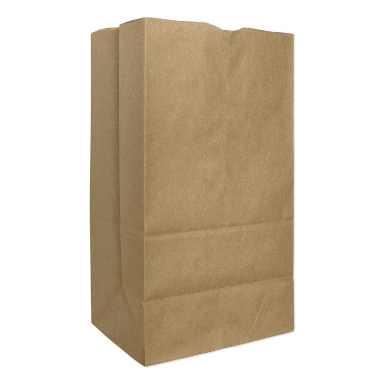 Grocery Paper Bags, 57 lb Capacity, #25, 8.25" x 6.13" x 15.88", Kraft, 500 Bags 1