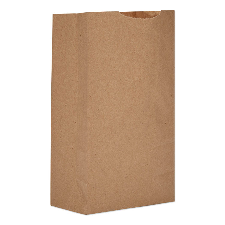 Grocery Paper Bags, 52 lb Capacity, #3, 4.75" x 2.94" x 8.04", Kraft, 500 Bags 1