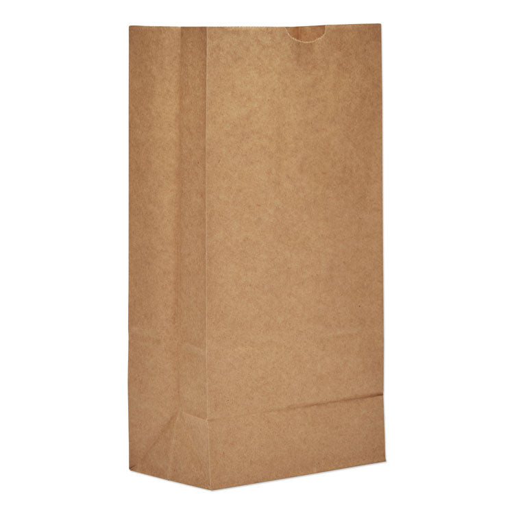 Grocery Paper Bags, 57 lb Capacity, #8, 6.13" x 4.17" x 12.44", Kraft, 500 Bags 1