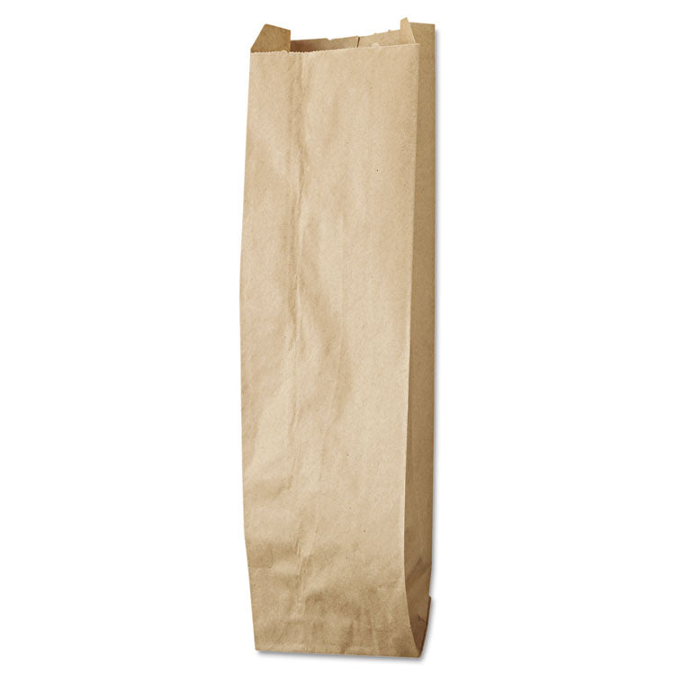 Liquor-Takeout Quart-Sized Paper Bags, 35 lb Capacity, 4.25" x 2.5" x 16", Kraft, 500 Bags 1