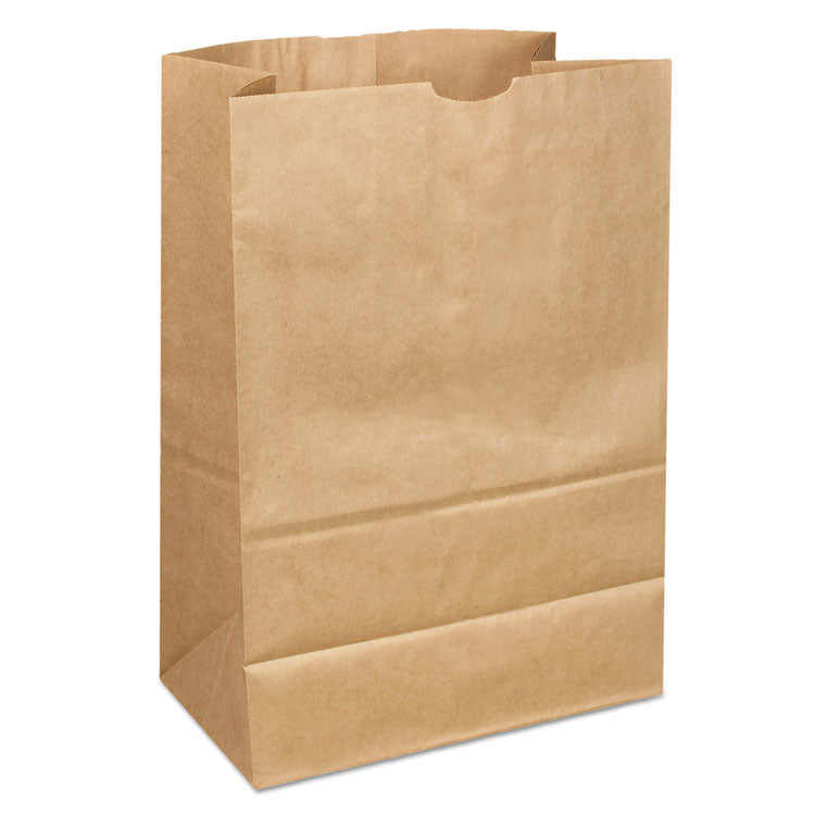 Grocery Paper Bags, 40 lb Capacity, 1/6 BBL, 12" x 7" x 17", Kraft, 400 Bags 1