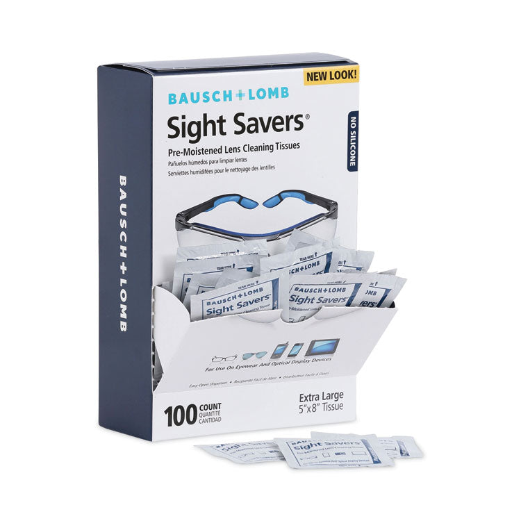 Sight Savers Premoistened Lens Cleaning Tissues, 8 x 5, 100/Box, 10 Box/Carton 2