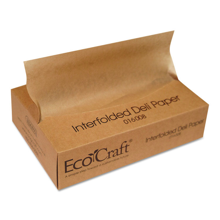 Ecocraft Interfolded Soy Wax Deli Sheets, 8 X 10.75, 500/box, 12 Boxes/carton 1