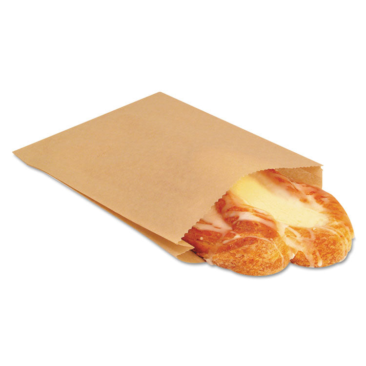 Ecocraft Grease-Resistant Sandwich Bags, 6.5" X 8", Natural, 2,000/carton 1